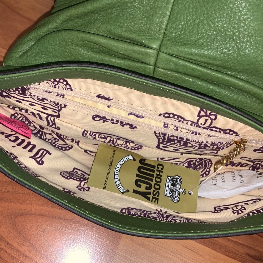 NWT Original Juicy Couture Leather Clutch with Charms - Picture 6 of 9